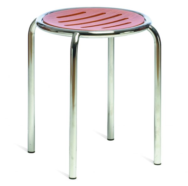 ORION MET LOWSTOOL VENEER SEAT NATURAL
