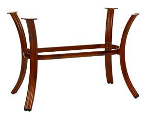 ORIENTAL RECTANGULAR DARK RATTAN BASE