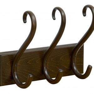 Bentwood Coat Hook Rail Walnut