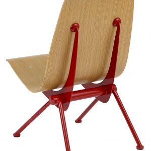 Avion sidechair natural seat red