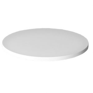25MM LAMINATE TOP 700MM RD WHT TEXT