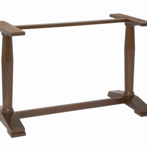 ASCOT TWIN PED COFFEE HT TABLE BASE RAW