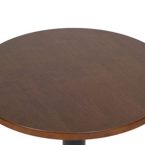 ASH VENEER TOP 800mm RD WALNUT