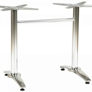 BREEZE TWIN 4 LEG BASE SS ALU POLISH DIN