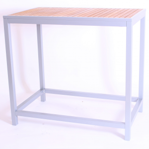 BREW BAR TABLE RECT TEAK SIL 1200X750mm