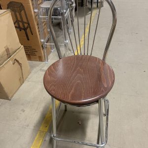 Bailey High Stool Veneer Seat Walnut