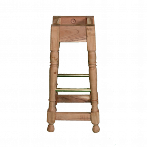 DUBLIN MID STOOL FRAME ONLY ACACIA BRASS