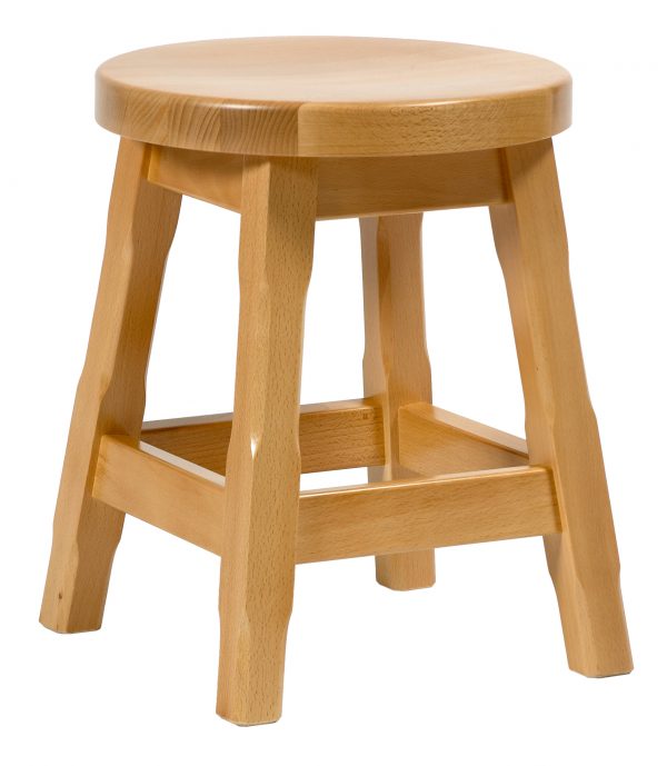 GALWAY LOW STOOL SOLID SEAT NATURAL